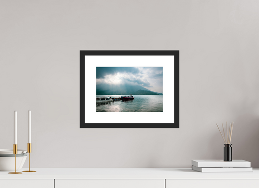 11.7 x 8″, Framed Fine Art Print Lake Atitlán