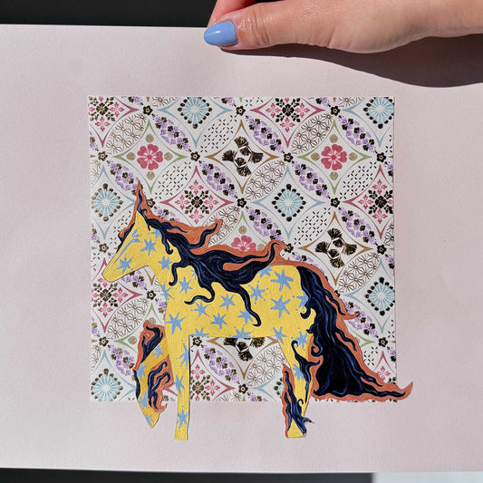 Helios Sun Horse – Celestial Art Print