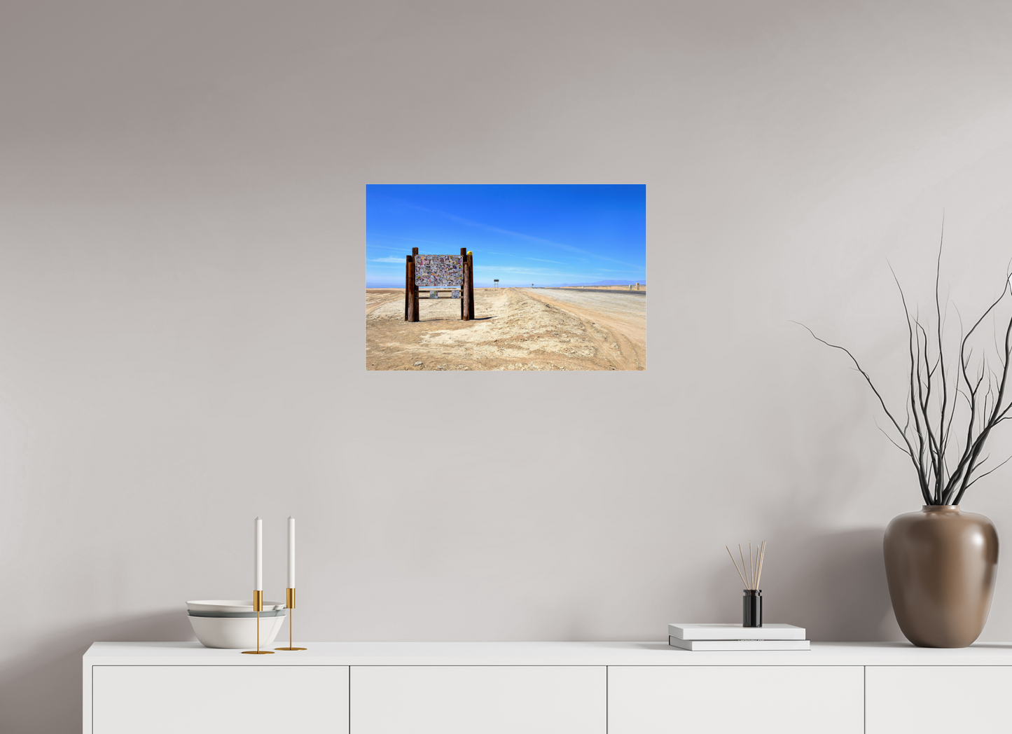 24 x 16″, Acrylic Photo Print Highway Sign