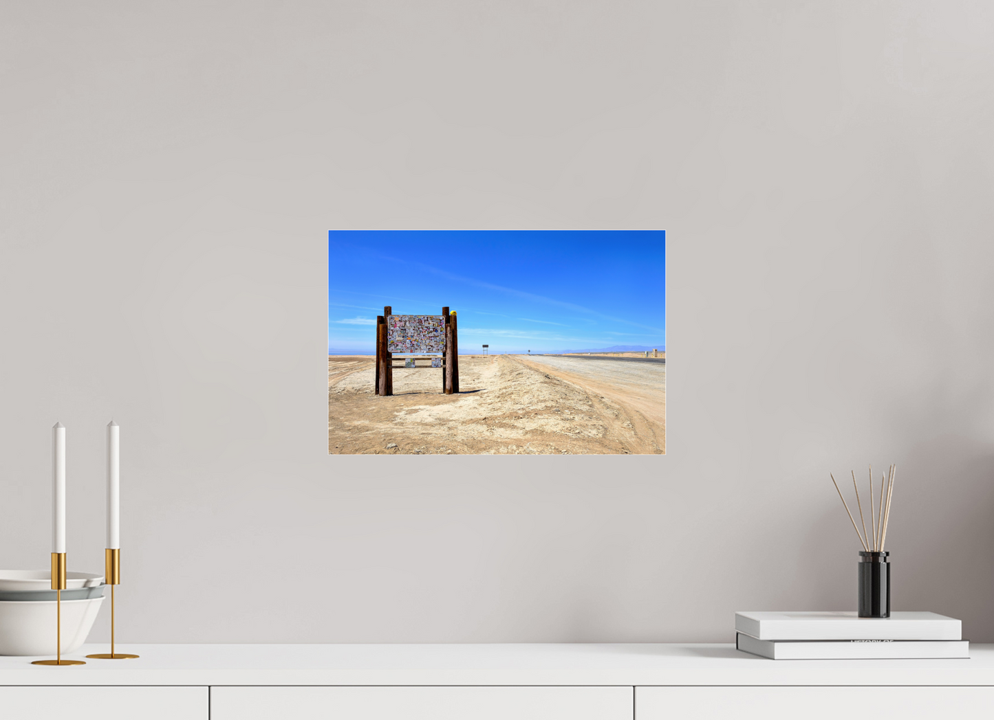 15 x 10″, Acrylic Photo Print Highway Sign