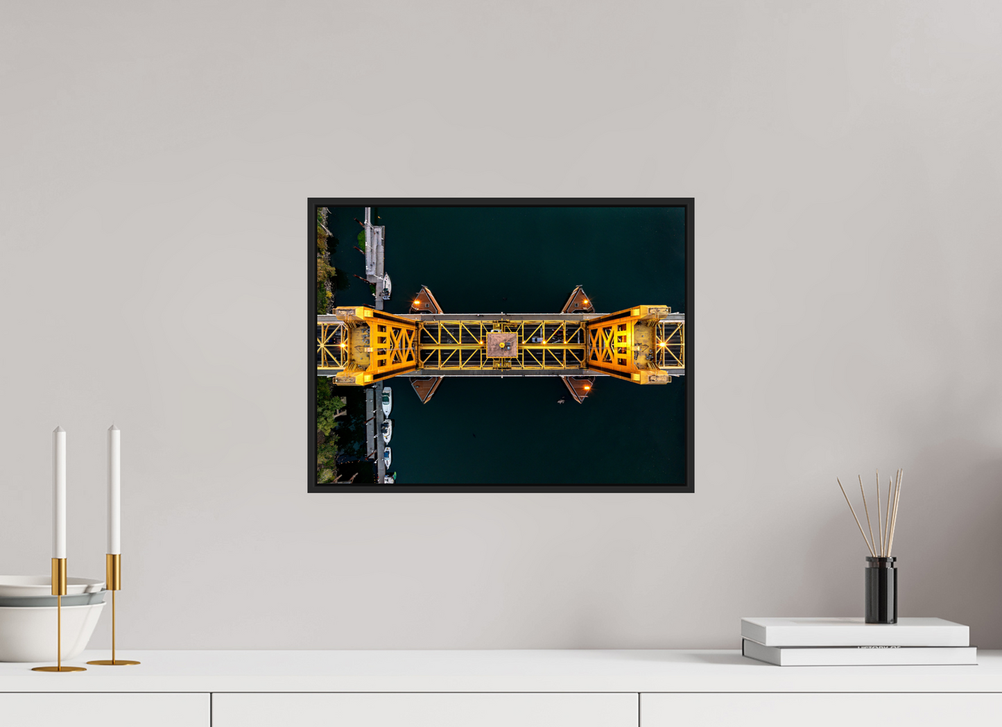 16 x 12″, Framed Acrylic Photo Print Tower Bridge