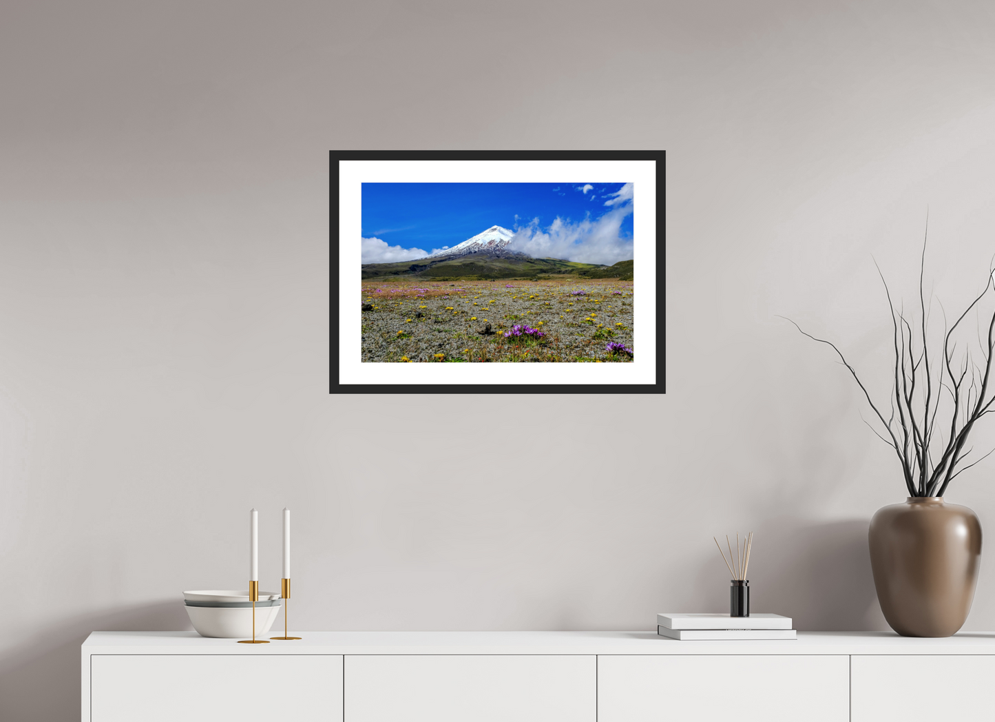 24 x 16″, Framed Fine Art Print Cotopaxi Colors