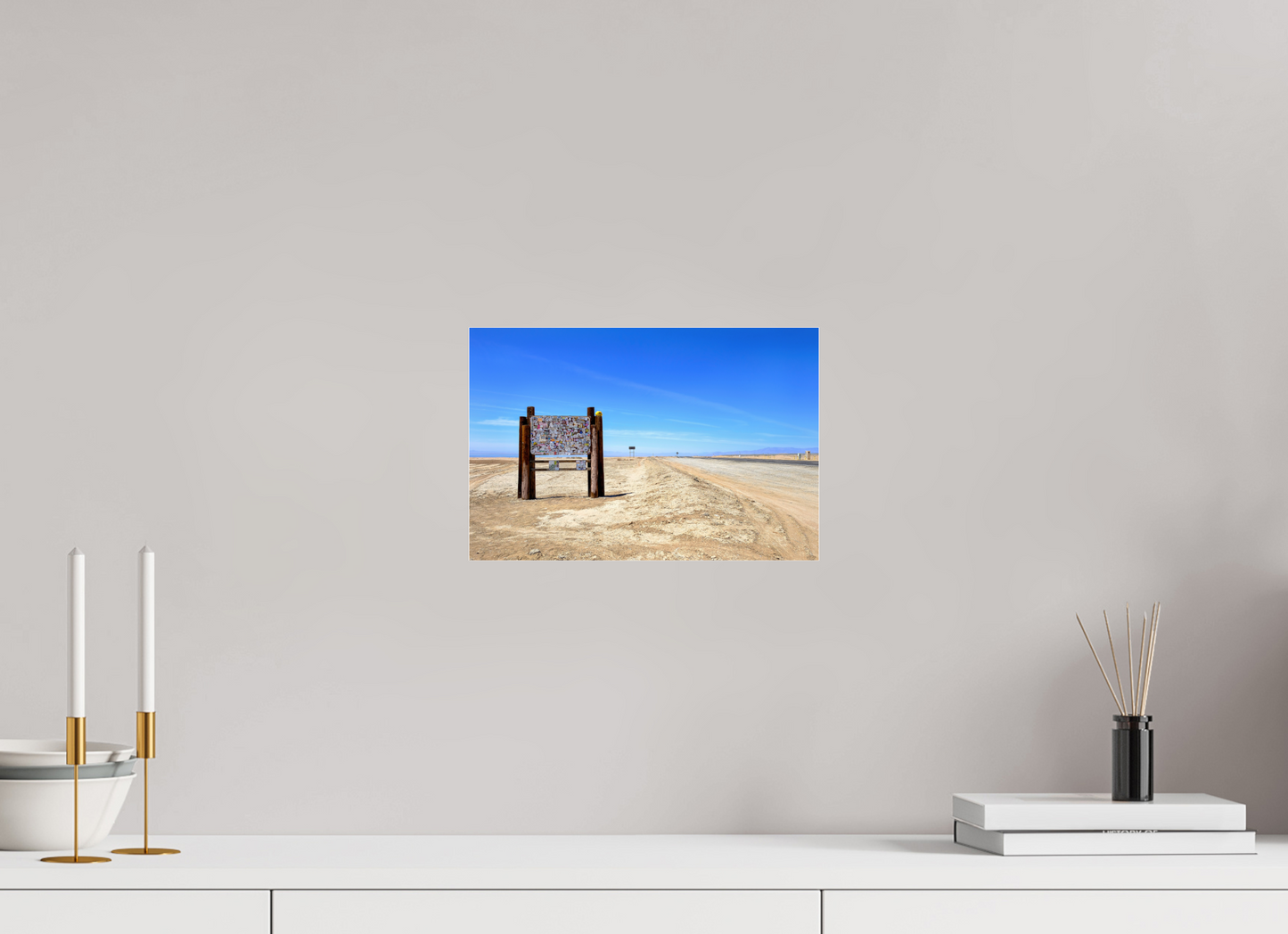 12 x 8″, Acrylic Photo Print Highway Sign