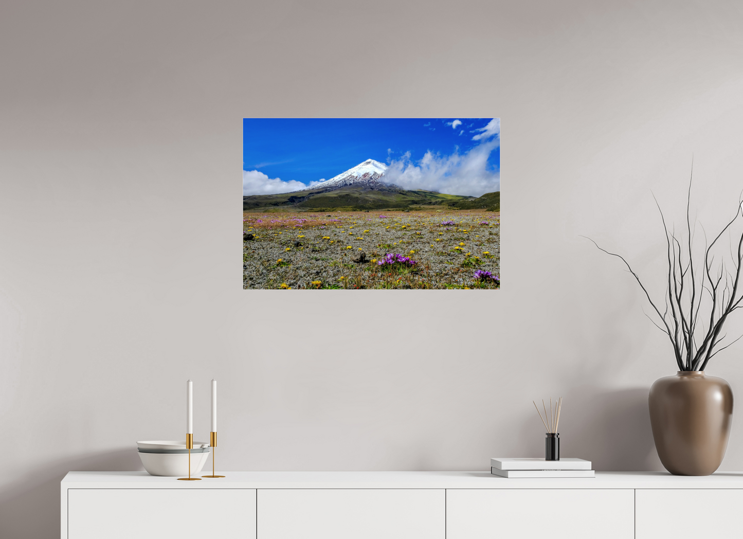 30 x 20″, Acrylic Photo Print Cotopaxi Colors
