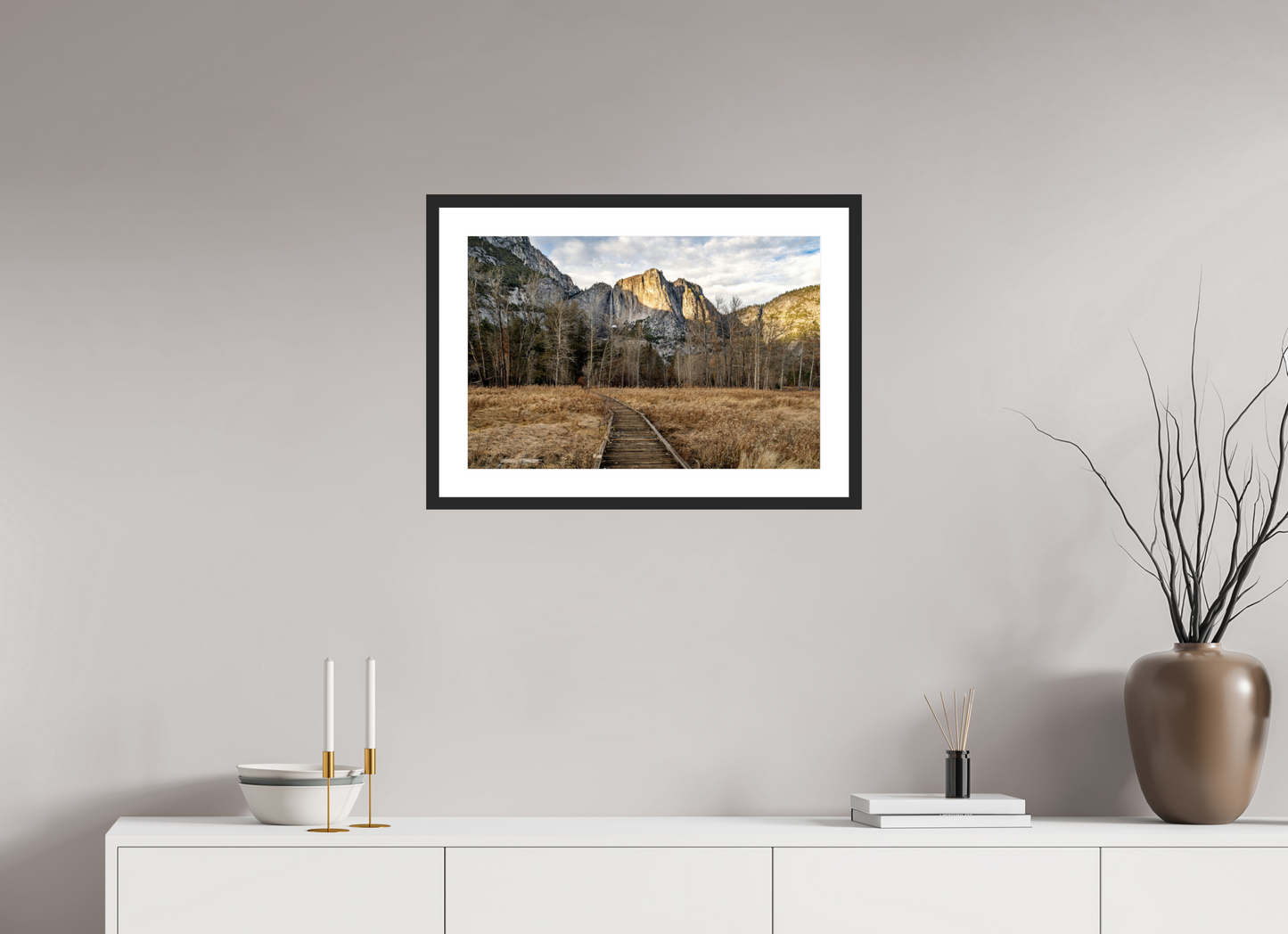 24 x 16″, Framed Fine Art Print Yosemite Falls
