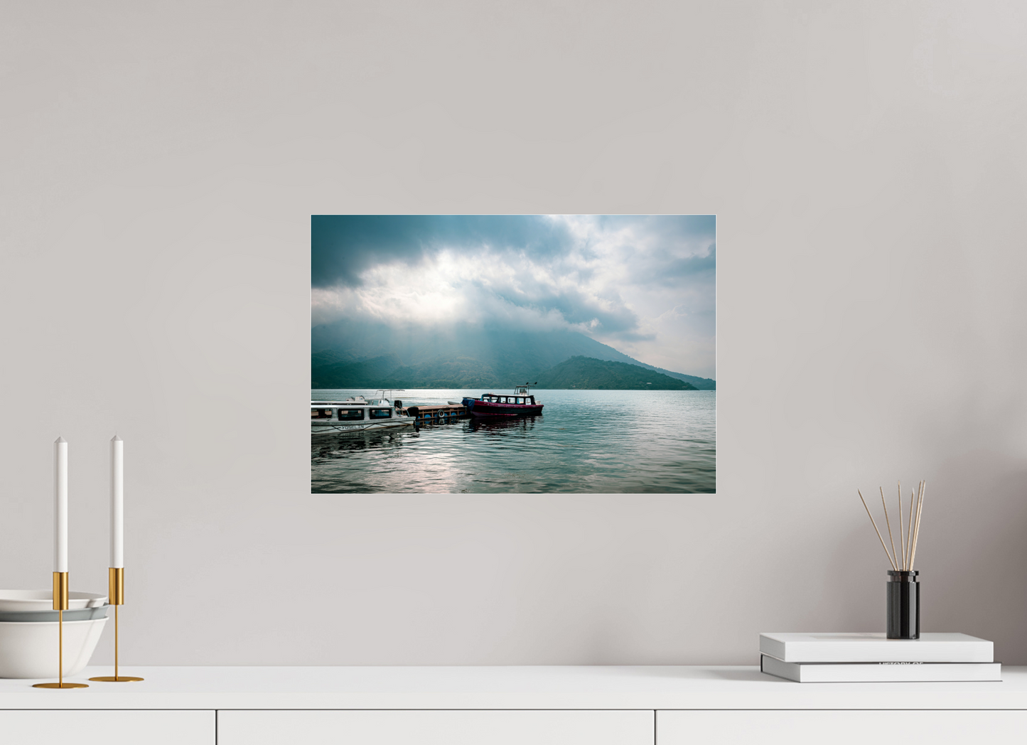 17.4 x 12″, Acrylic Photo Print Lake Atitlán
