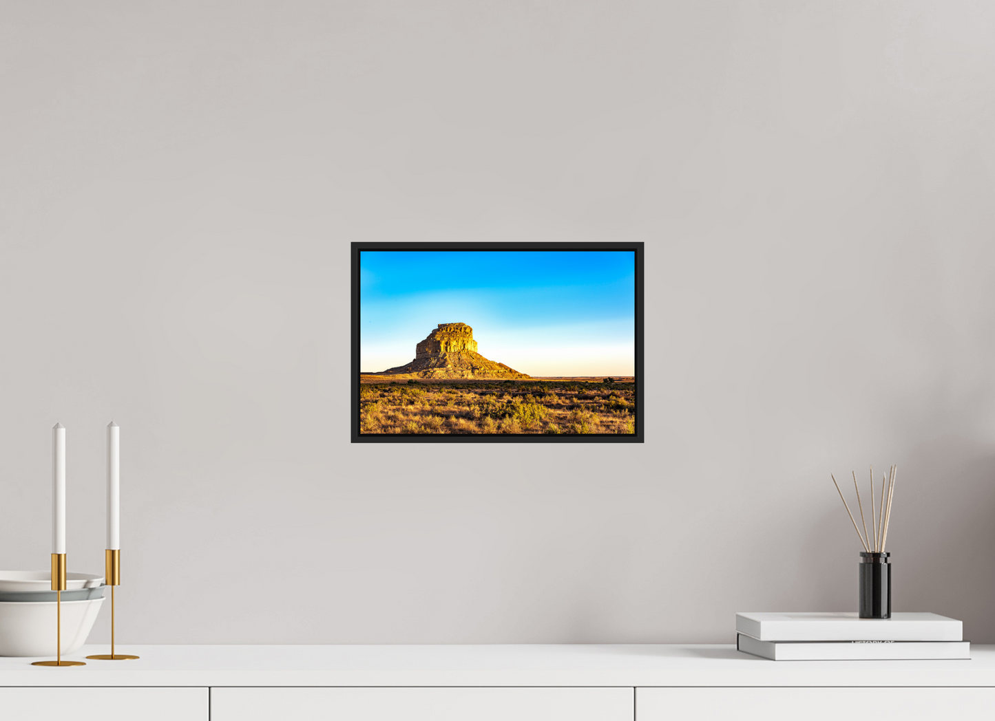 12 x 8″, Framed Acrylic Photo Print Fajada Butte