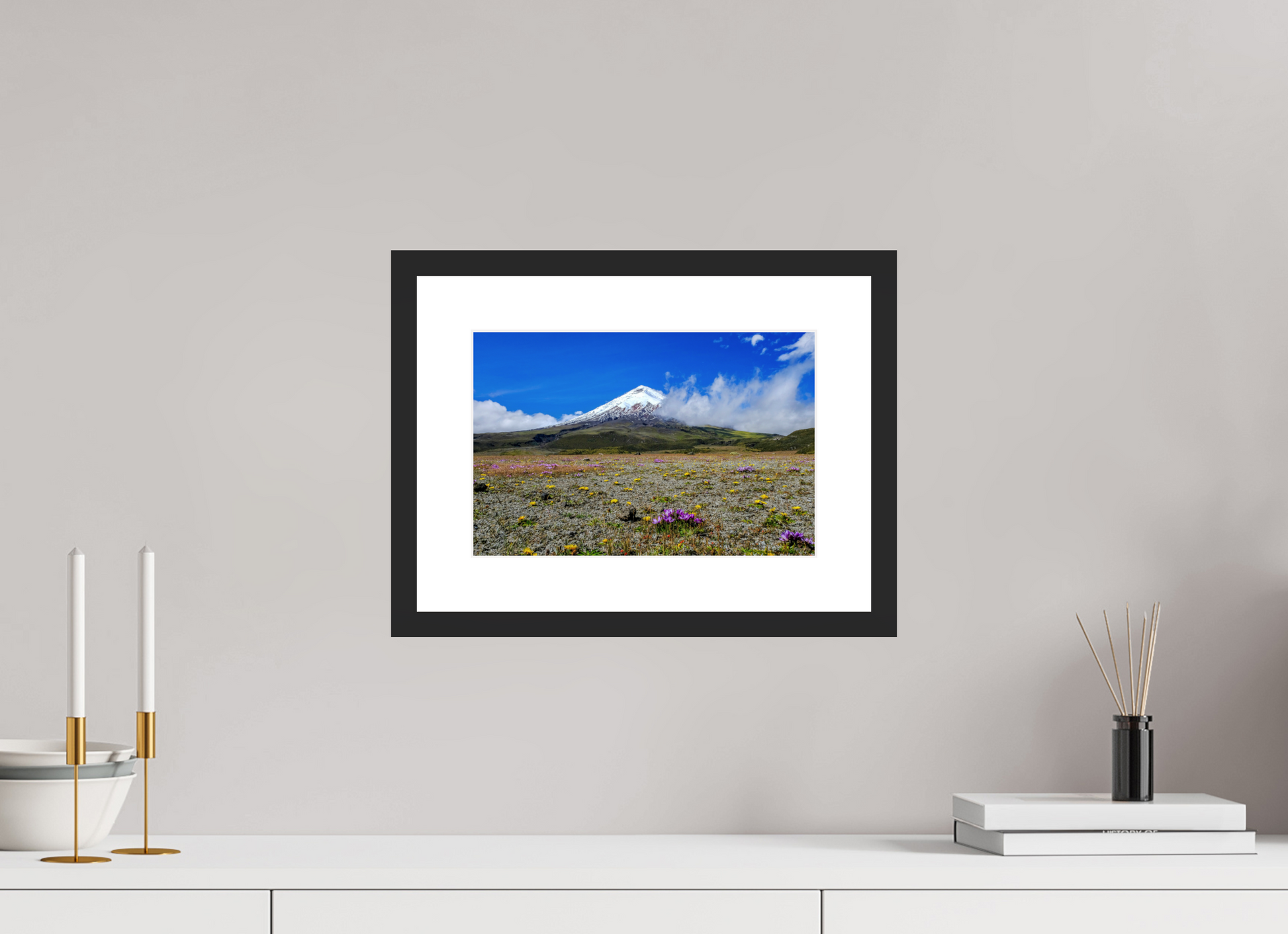 12 x 8″, Framed Fine Art Print Cotopaxi Colors