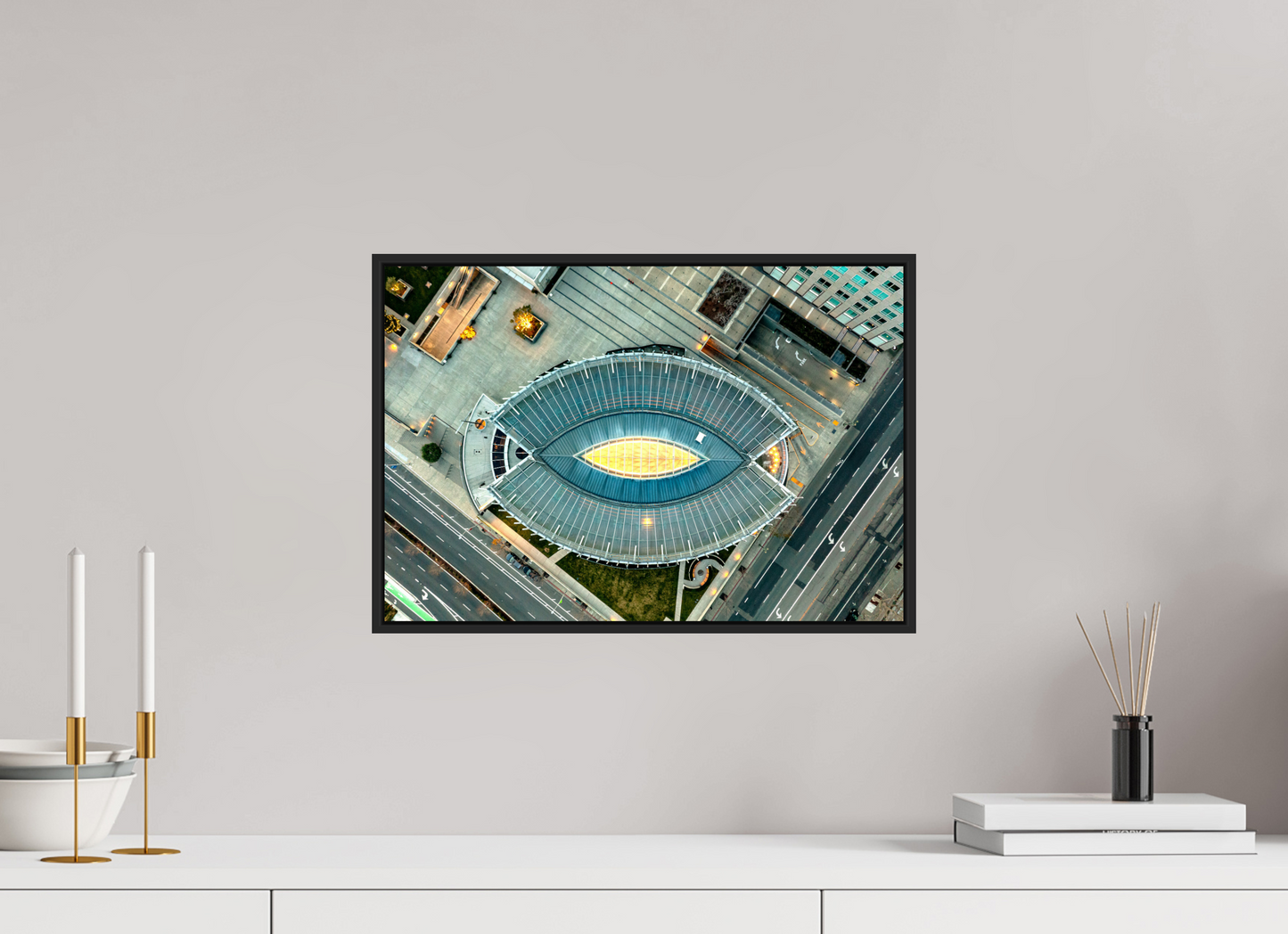 17.6 x 12″, Framed Acrylic Photo Print Oakland Cathedral