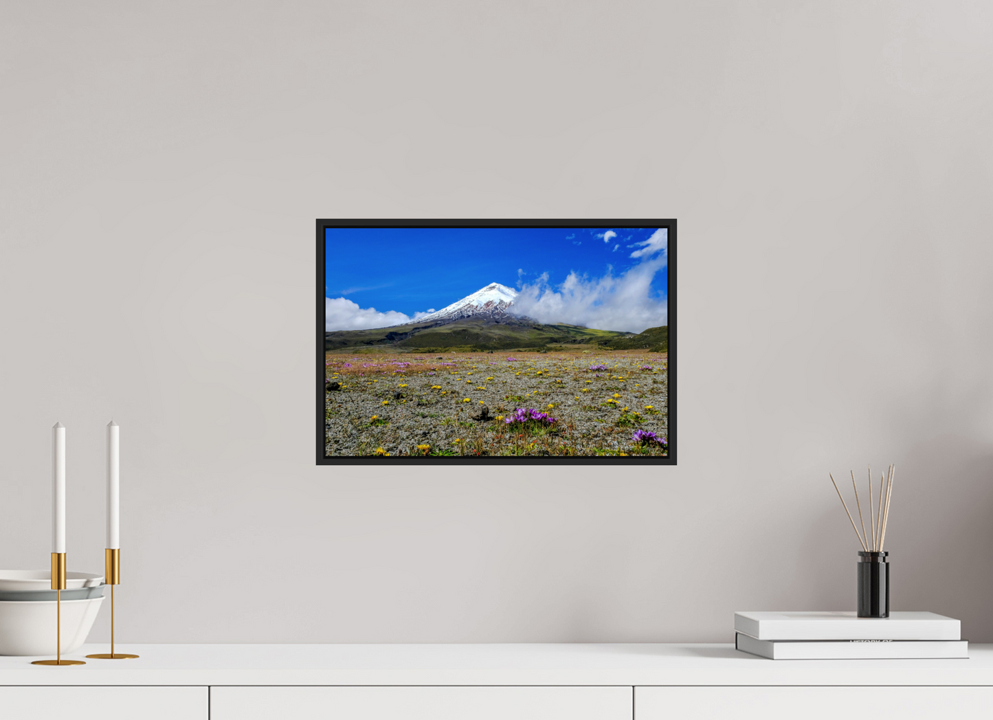15 x 10″, Framed Acrylic Photo Print Cotopaxi Colors