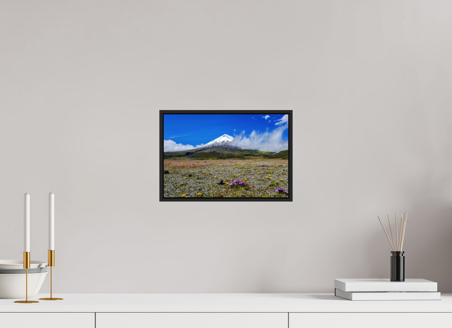 12 x 8″, Framed Acrylic Photo Print Cotopaxi Colors