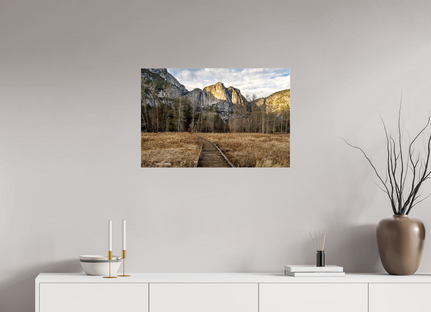 30 x 20″, Acrylic Photo Print Yosemite Falls